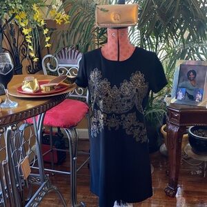 Worthington Black Top with Gold Accents